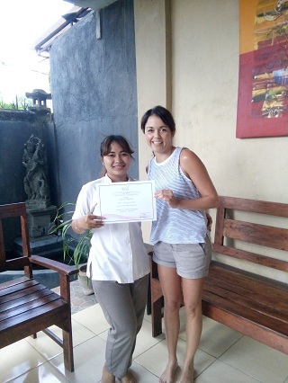 Reeva Bali Spa School Student